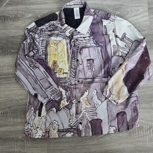 Rare Disney Store Japan Aristocats Adult Jacket‎ Windbreaker  Sz XXL